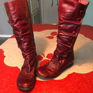 Mix Mooz Bloom boots sz 8 dark red